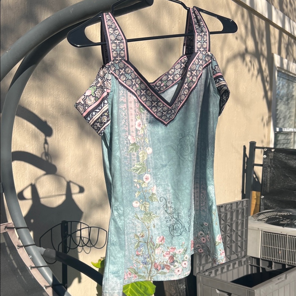 Floral Embroidered Women’s Top